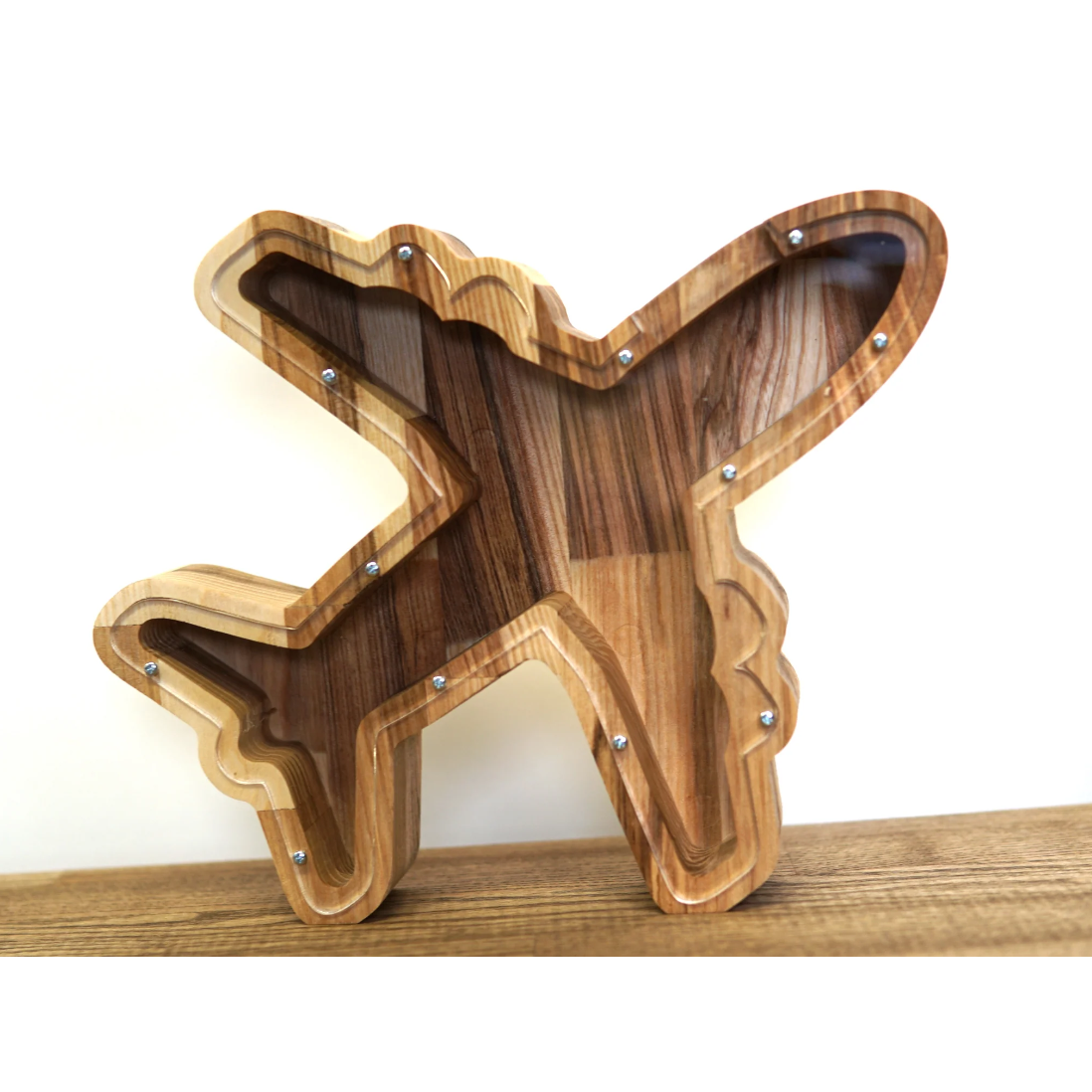 Wooden Piggy Bank Plane