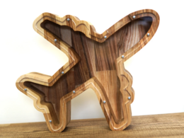 Wooden Piggy Bank Plane