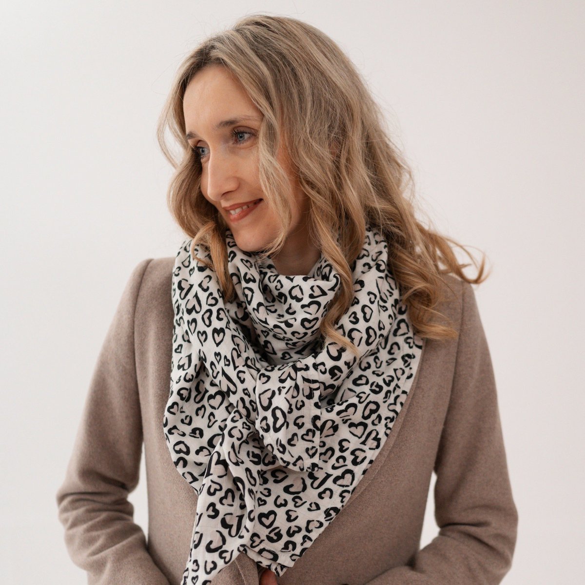 Mousseline Léo, tissu triangulaire XXL - adolescents / adultes