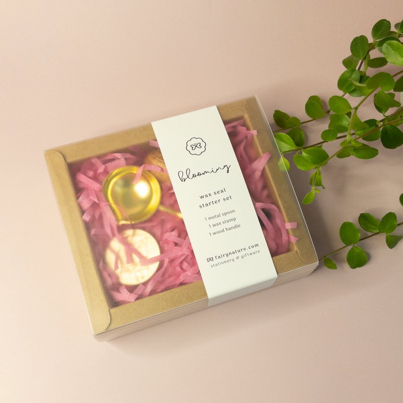 Wax Seal Starter Set - Cuchara y sello - Bestseller, Vintage, Sello de sobre, Papelería, Pasatiempos