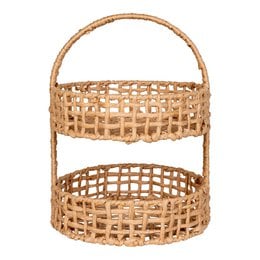 Anadia Tray - Dienblad, papier, naturel, ø29x39 cm