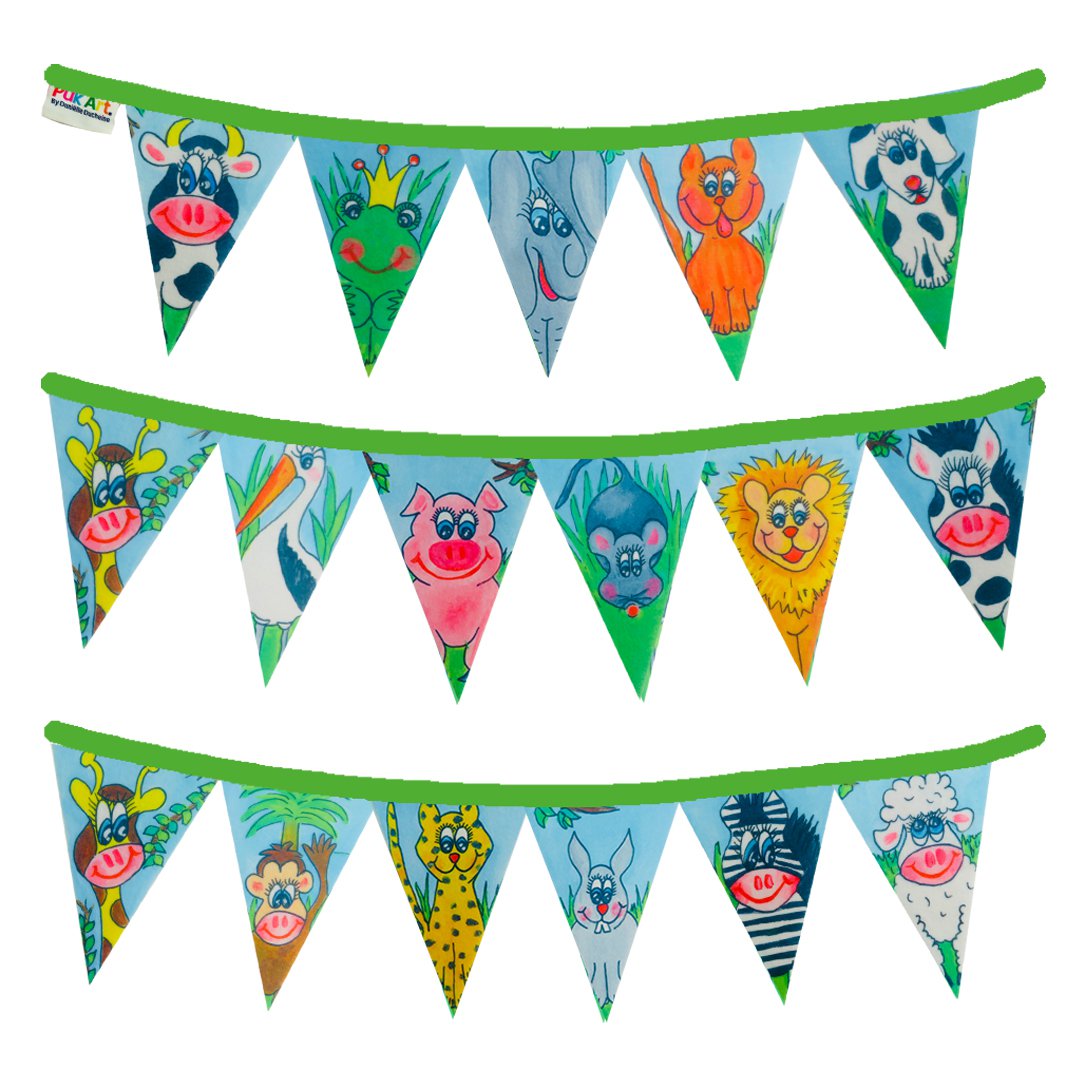 PukArt® | Ghirlanda Nascita in Feltro | Dolce bambino | Doppia faccia
