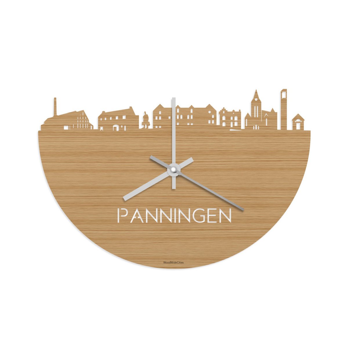 Skyline Klok Panningen Bamboe