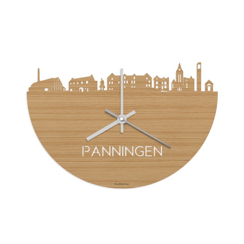 Horloge Skyline Panningen Bambou