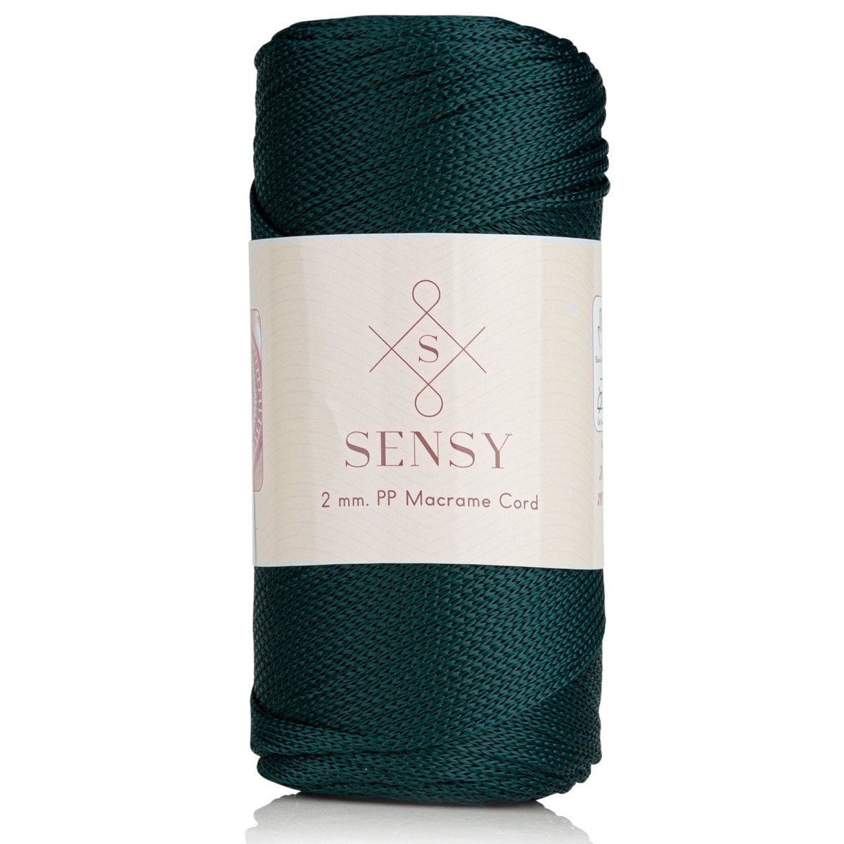 Sensy Premium 2 mm - 251 yards 100% polyester macrame ledning