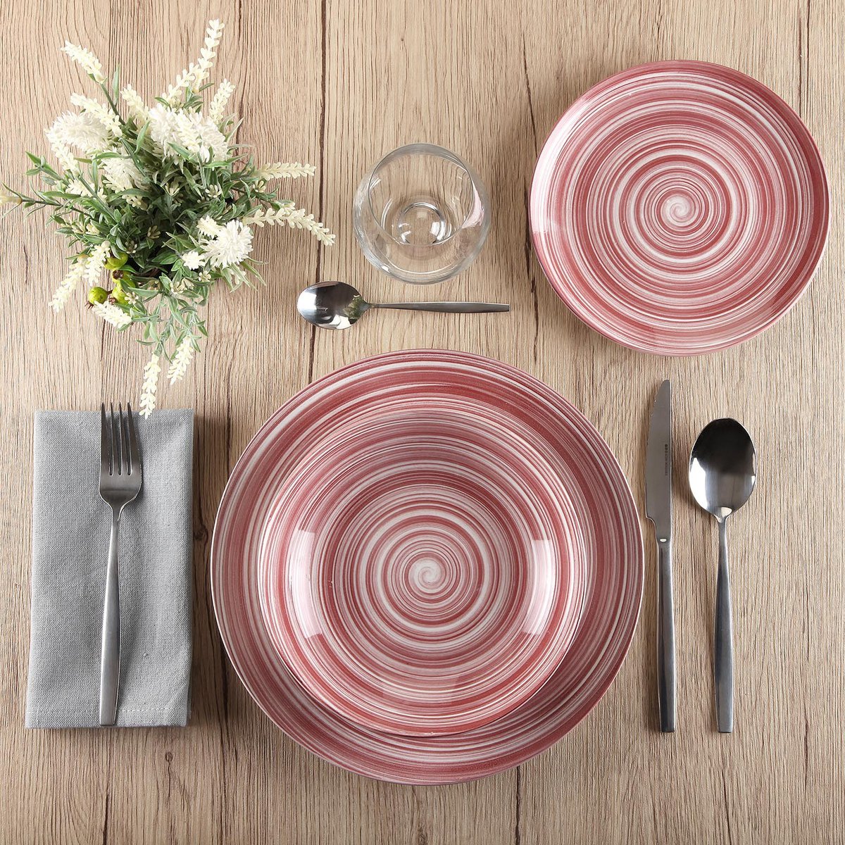 PINK ARTESIA  18P. DINNER SET