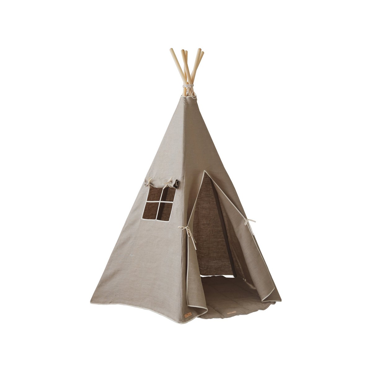Tipi- und Mattenset „Natural Linen“