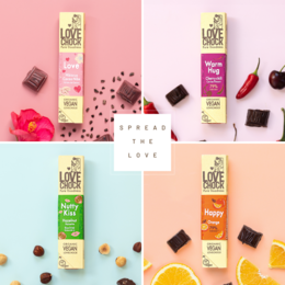 Confezione regalo di cioccolato - 4 gusti - Biologico e Commercio Diretto