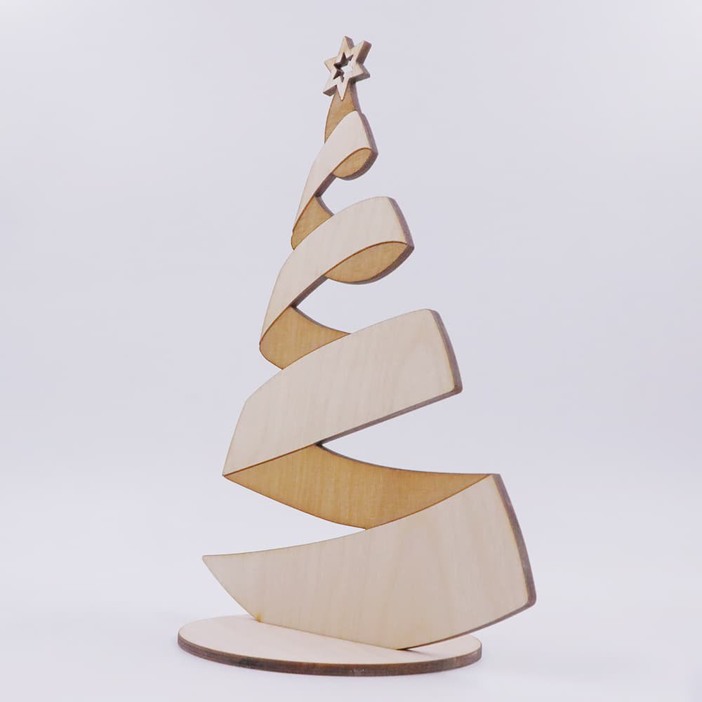 CoolCuts Wooden Christmas Tree 24 cm