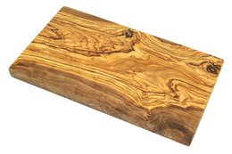 Frühstücksbrett eckig 25 x 15 cm aus Olivenholz