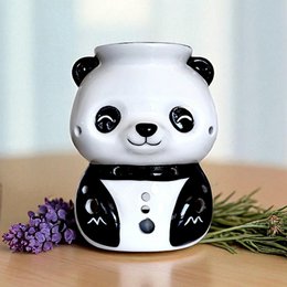 Brûle-Parfum Panda en Céramique Peinte à la Main – Diffuseur Huiles Essentielles, Cires ou Parfums – 12,5 cm – Ambiance Cocooning Zen – Objet Déco Mignon & Bien-Être