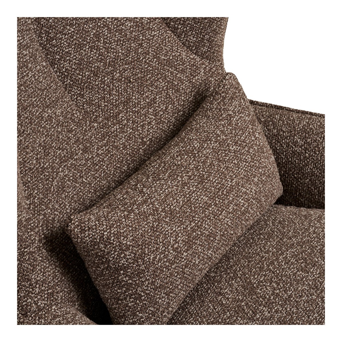 Blenheim Lounge stoel met draaibare, bruine, bronskleurige poten, HN1305