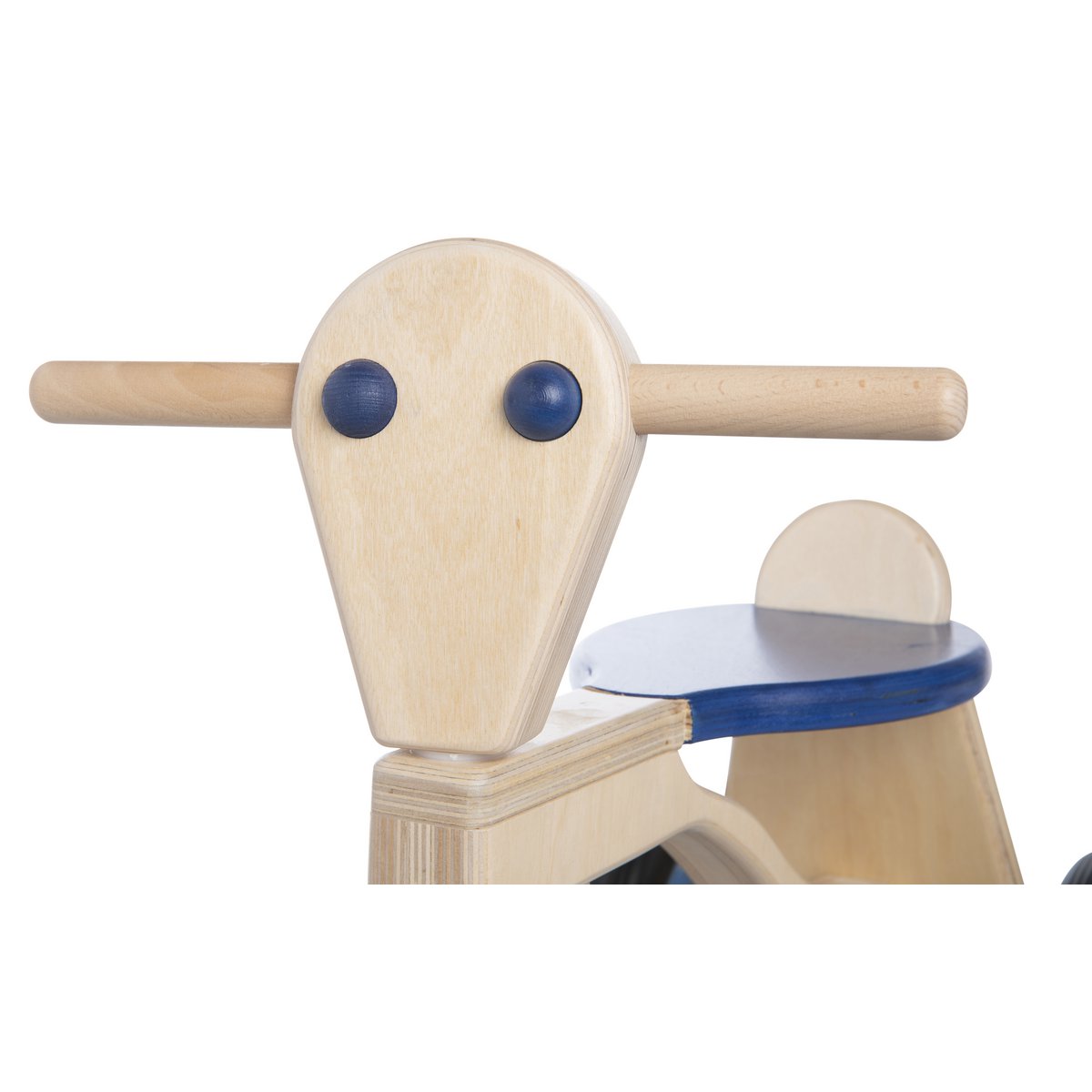 Van Dijk Toys Berken Houten Balance Bike From 1 Year - Blue (Childcare Quality)