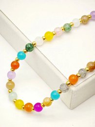 Collier sautoir fantaisie pierre