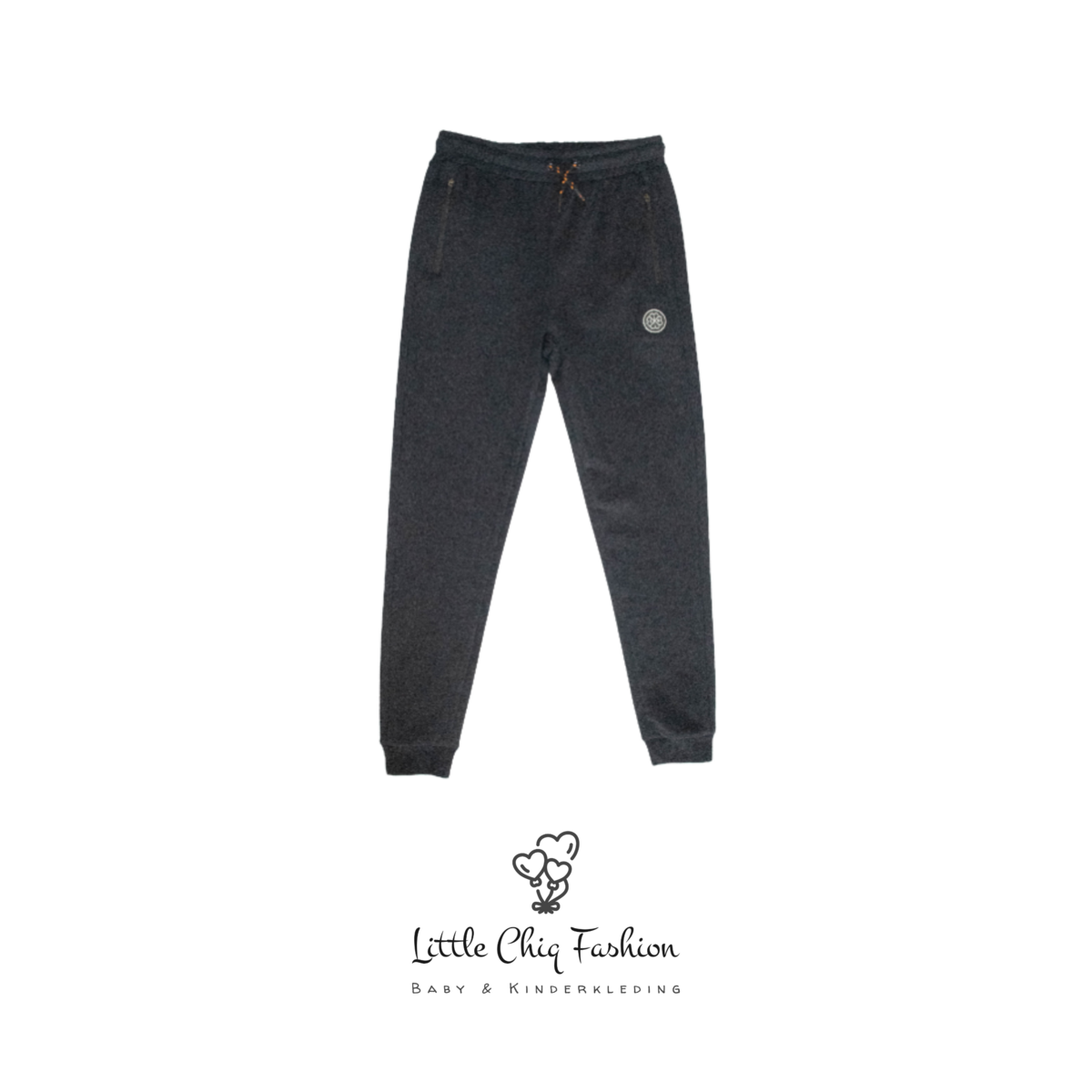 LewyLou NO4 Jogger black with orange