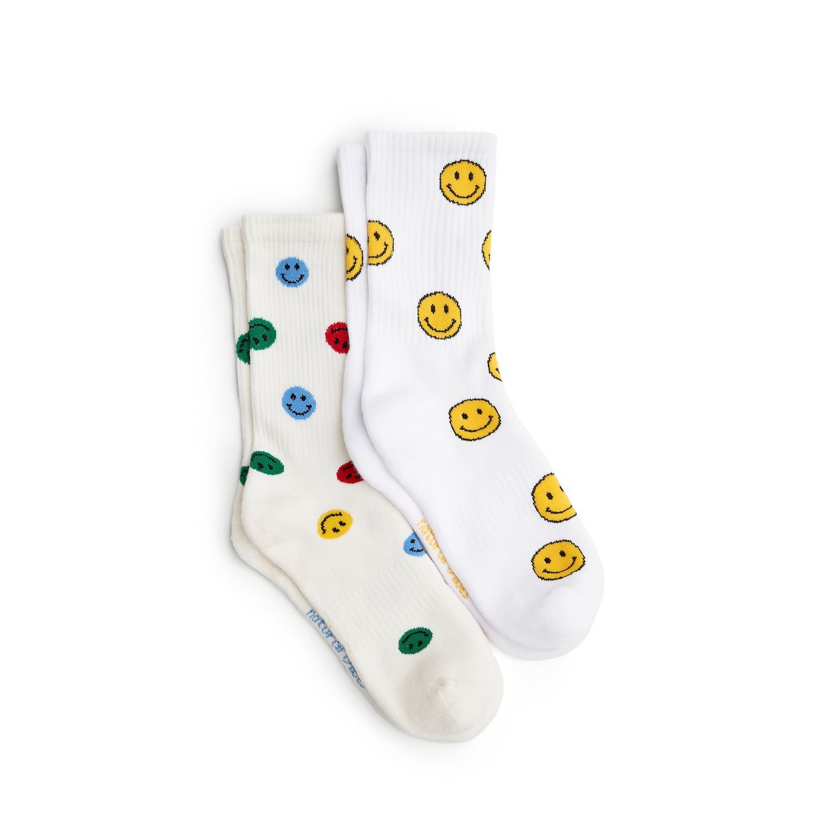Organic socks gift set Smile, 2-pack - 2 pairs of colorful socks with smileys