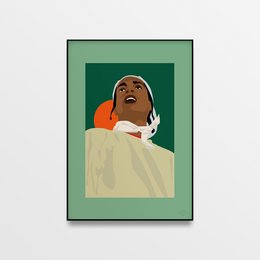 Poster "ASAP Rocky Blue" - A4 & 30x40cm - Art print