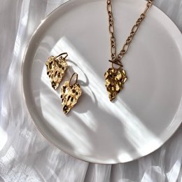 Steel Love - Collana Catena Cuore oro