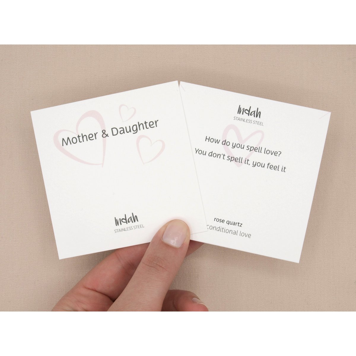 Moeder dochter ketting set, goud stainless steel
