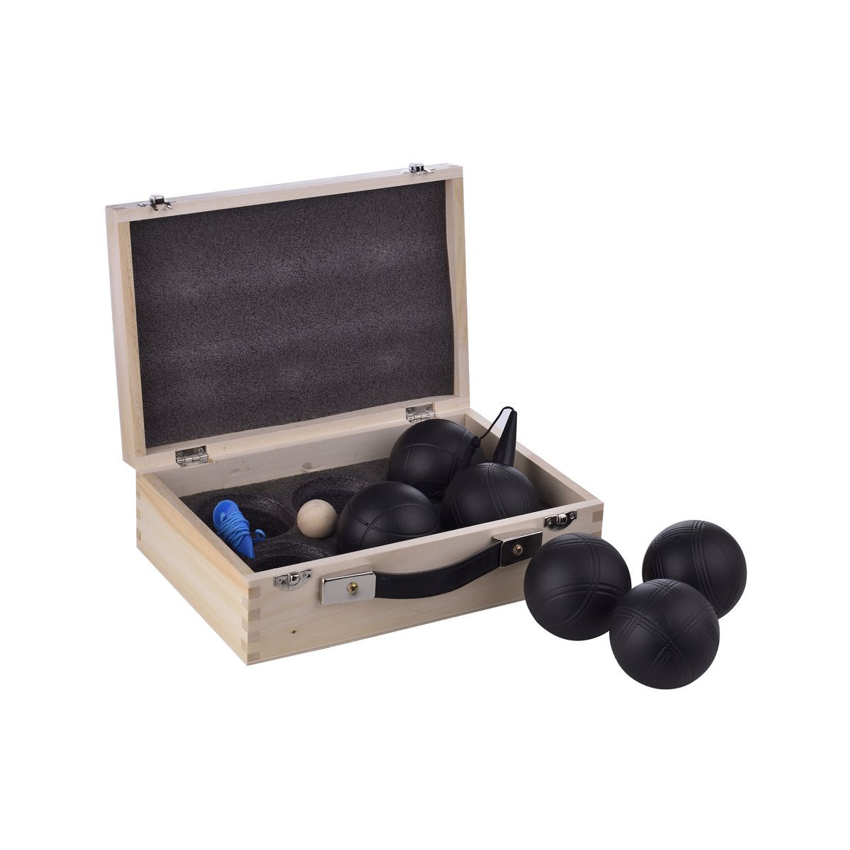 LAGUIOLE Black Edition Set of 6 Petanque balls -