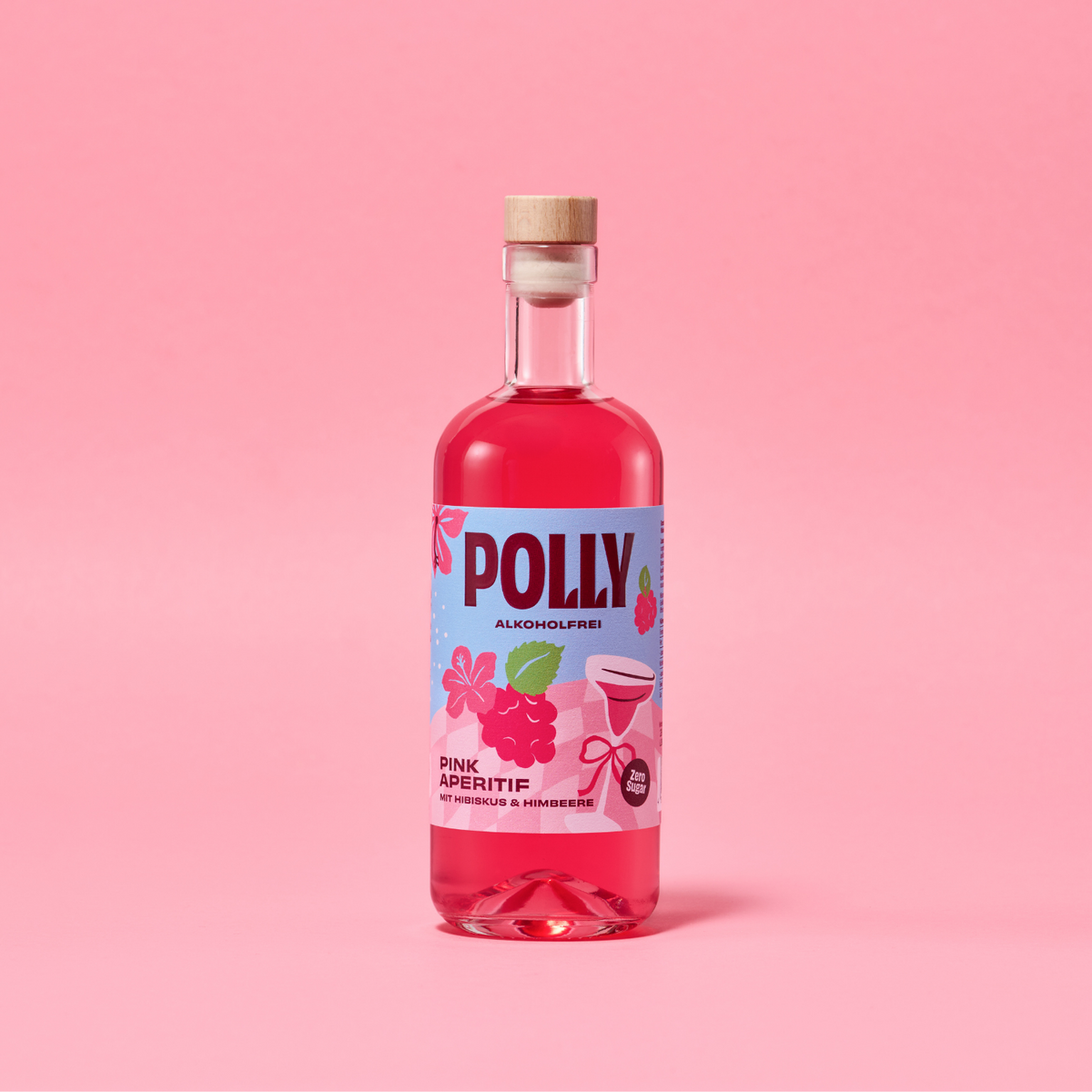 POLLY Pink Aperitif – alkoholfrei | Aperitif für pinke Spritz Drinks & Cocktails