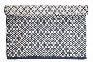Blauw vloerkleed Orient 100% Katoen 60x90 cm