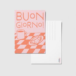 Good morning - A6 Postkarte