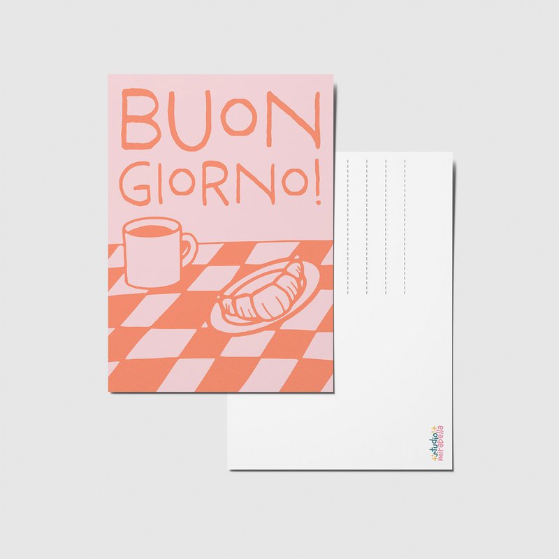 Good morning - A6 Postkarte