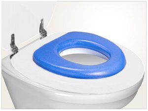 Zachte toiletzitting voor kinderen, blauw