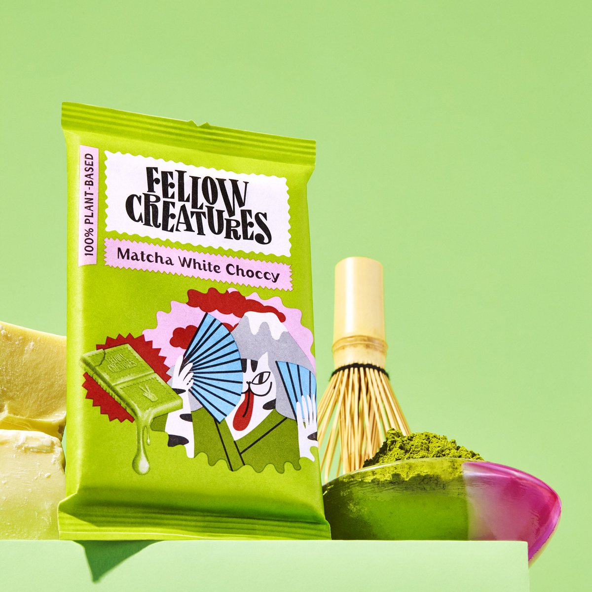 Matcha hvid chokolade (10 x 70 g)
