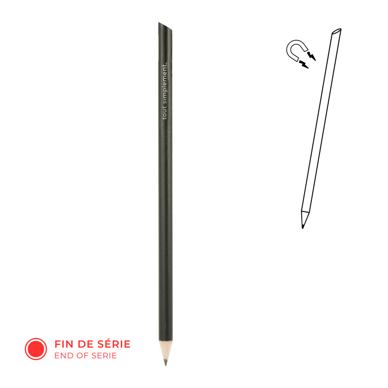 Magnetic paper pencil - black, natural