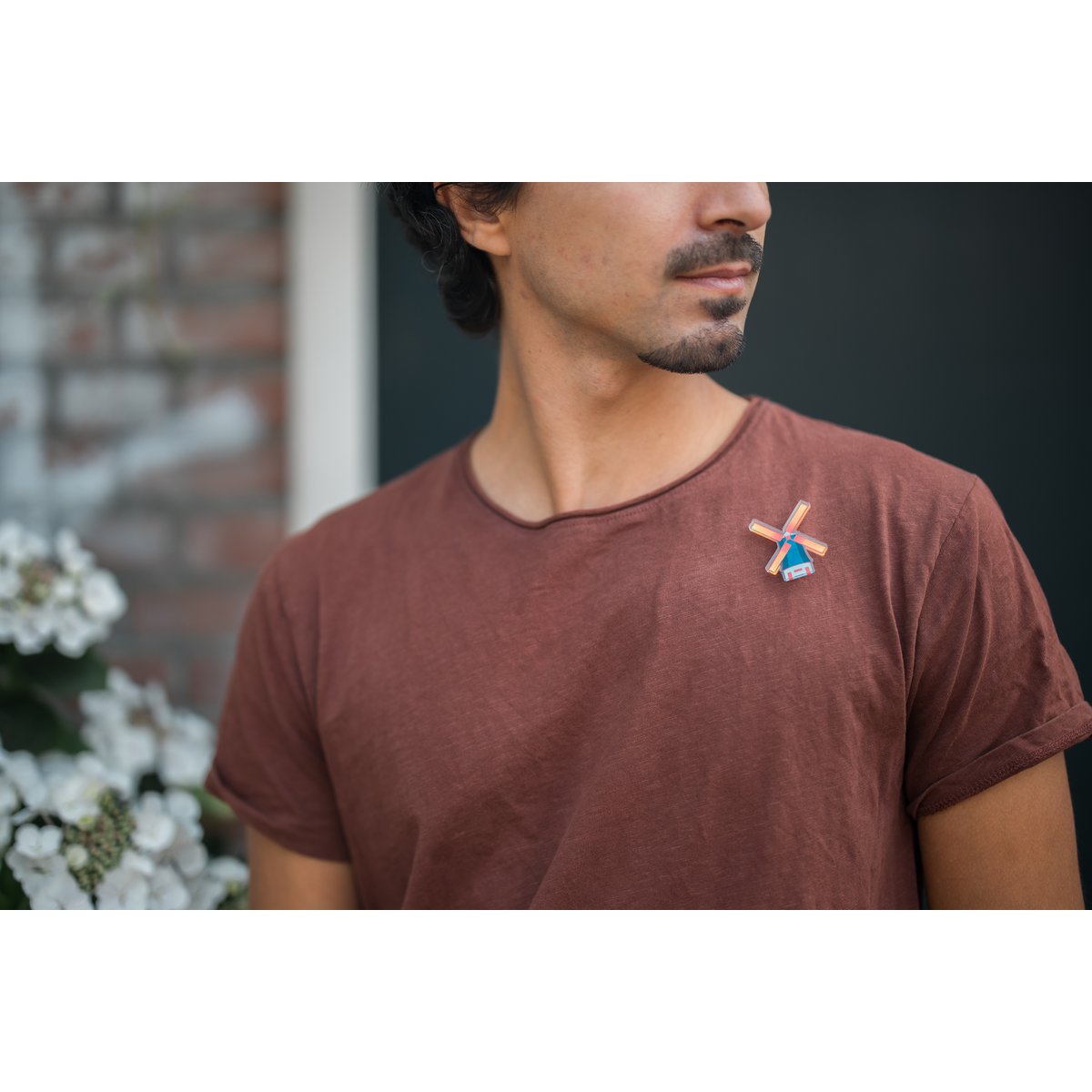 Nederlandse Windmolen Pin Badge