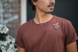 Nederlandse Windmolen Pin Badge
