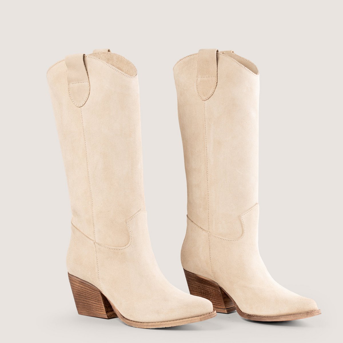 Noa Beige Texan Støvler