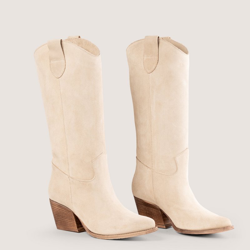 Noa Beige Texan Støvler