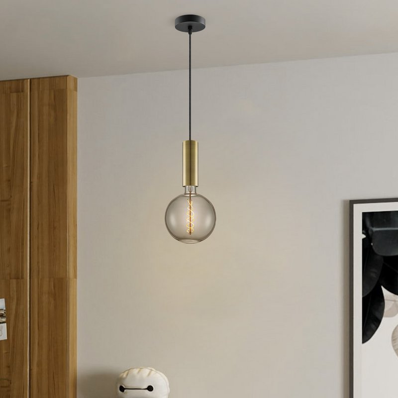Home Sweet Home hanglamp brons Saga - G180 - dimbaar E27 rook