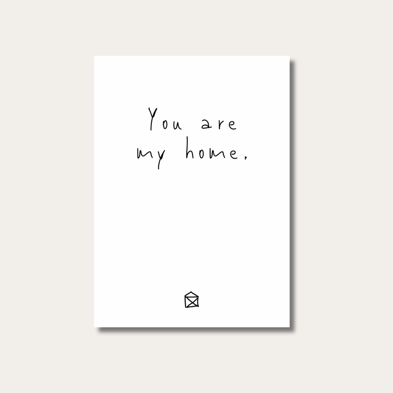 Postkarte | Tu eres mi hogar