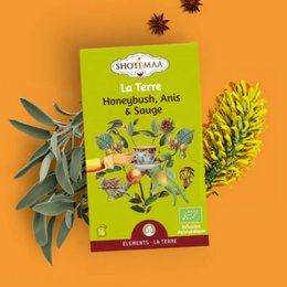 Bio-Kräutertee-Aufguss „Elements of Nature“ – Wohlfühl-Aufgüsse, inspiriert von den 5 Elementen für Ausgeglichenheit und Vitalität – erdig, beruhigend, revitalisierend, duftend