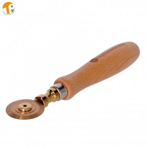 Brass cutter wheel with single smooth blade