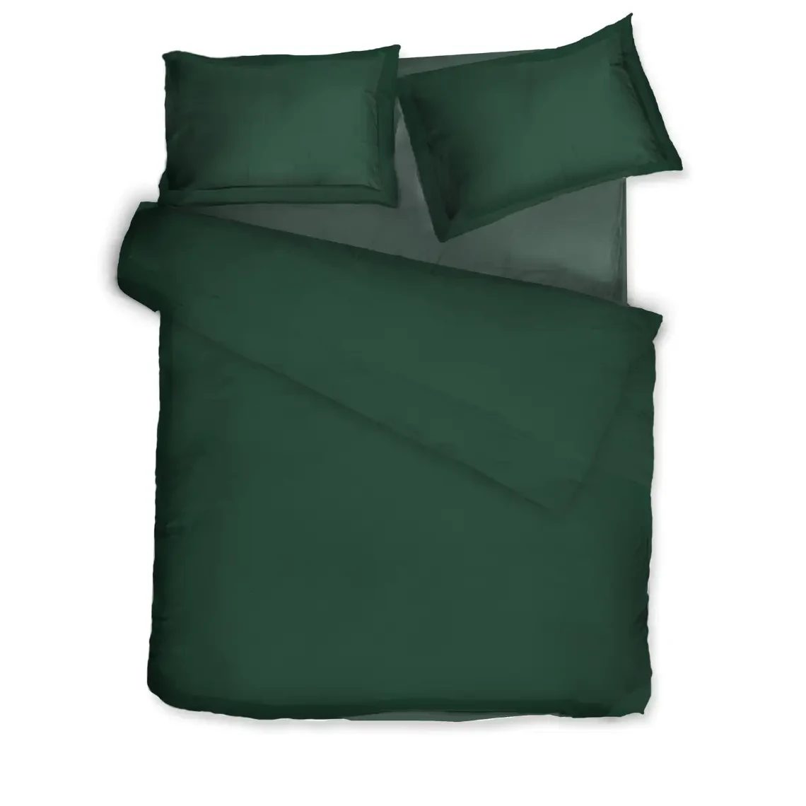 Satin-Bettwäsche-Set Solid Royal Green