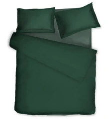 Satin-Bettwäsche-Set Solid Royal Green
