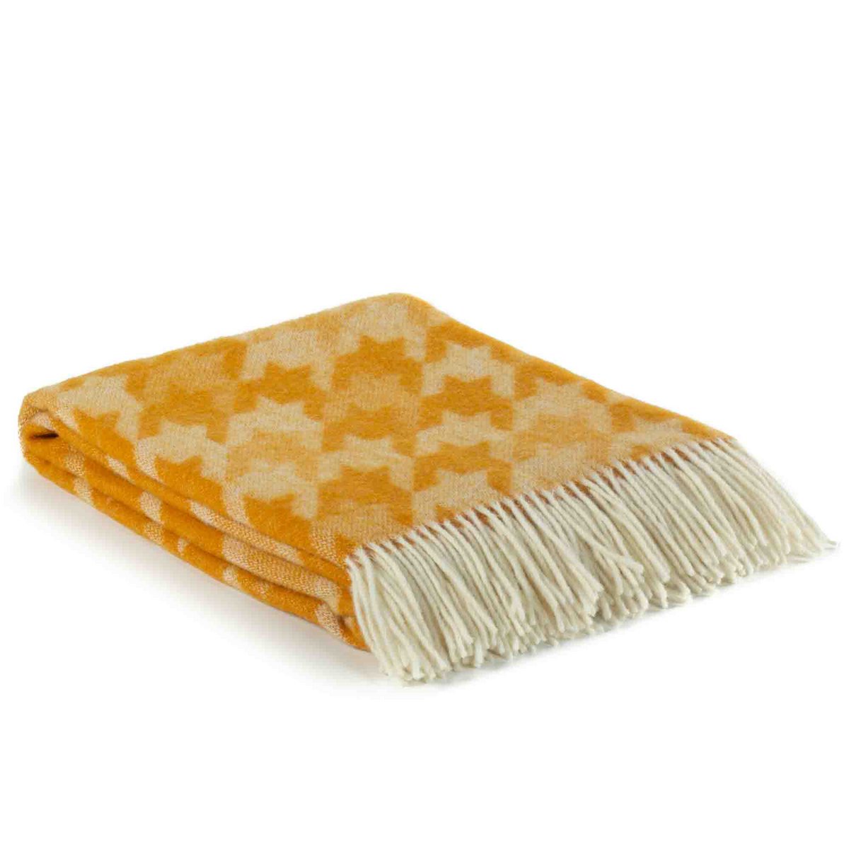 Plaid in lana LUCCA Giallo