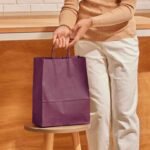Paper bag (m) - Bordeaux - 100 pieces