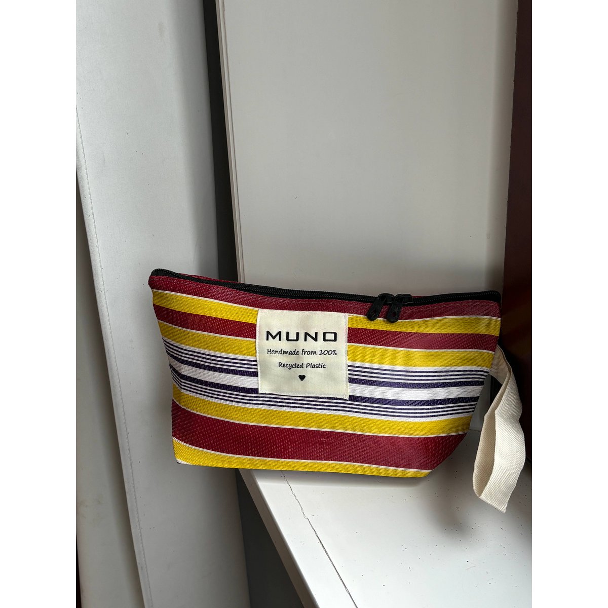 Bolsa de nylon reciclada hecha a mano