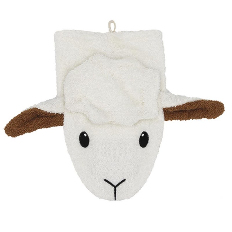 Gant de toilette BIO mouton grand