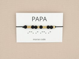 morse code armband papa