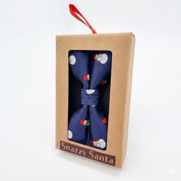 Bowtie - Blue with snowman