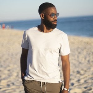 Graues T-Shirt Herren Sommer
