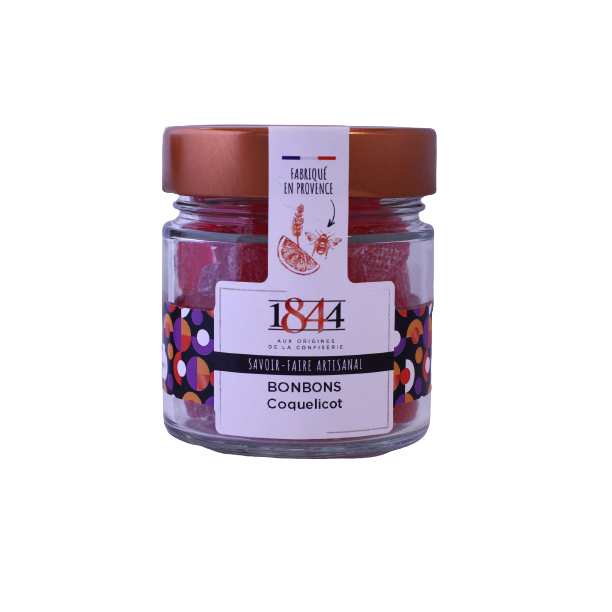 Bonbons "Carrés" de Coquelicot - Bocal 160g
