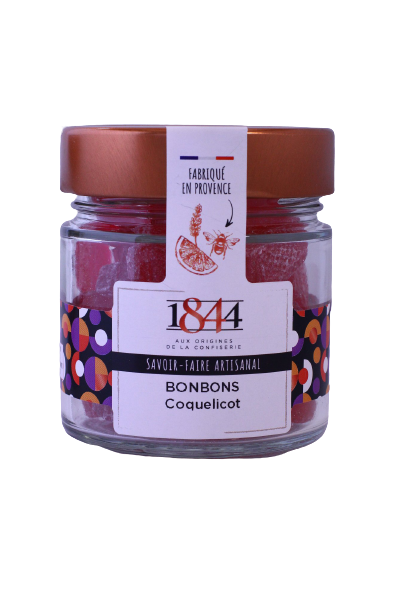 Bonbons "Carrés" de Coquelicot - Bocal 160g
